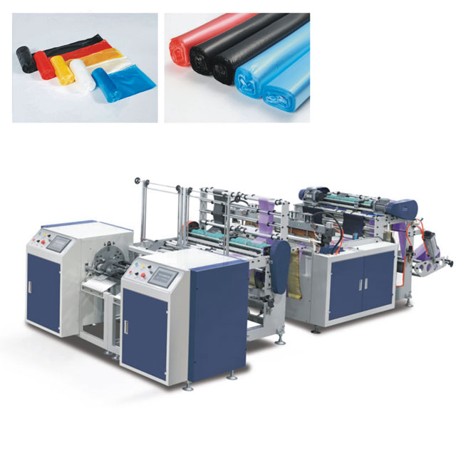 全自動雙通道平口垃圾袋制袋機